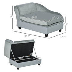 Soft Foam Dog Sofa Bed - Gray — view 2