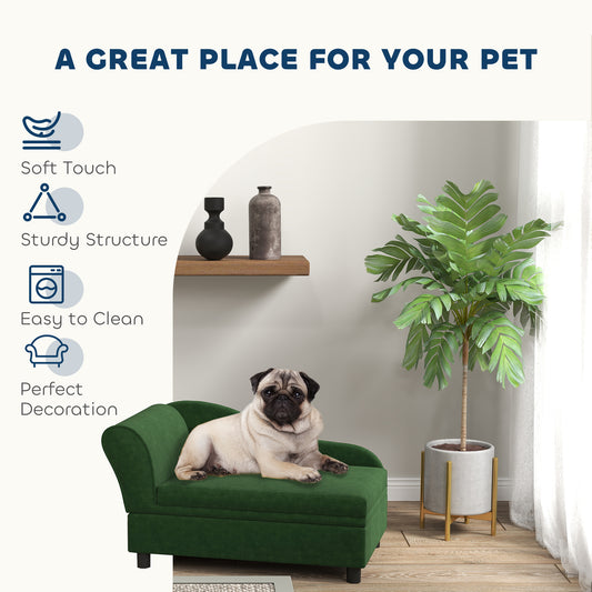 Pet sofa bed side bolster view