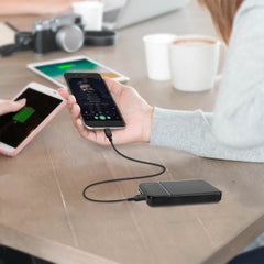 1Pc 30000mAh 20000mAh 1W MAh Fast Charging Power Bank Charger With 1 USB Cable Fit For IOS Phone 15 14 13 And More