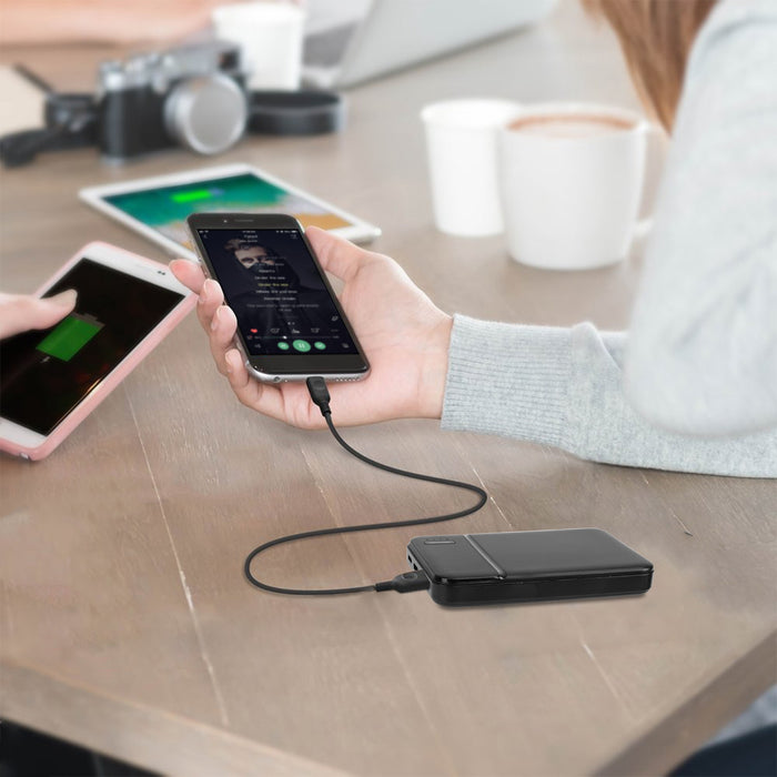 1Pc 30000mAh 20000mAh 1W MAh Fast Charging Power Bank Charger With 1 USB Cable Fit For IOS Phone 15 14 13 And More