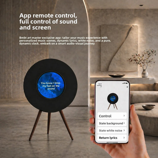 BMBT Art Audio R1 Suspended Wireless for Vinyl Lyrics Speaker 100W AC Powered Output for Living Room Housewarming Gift