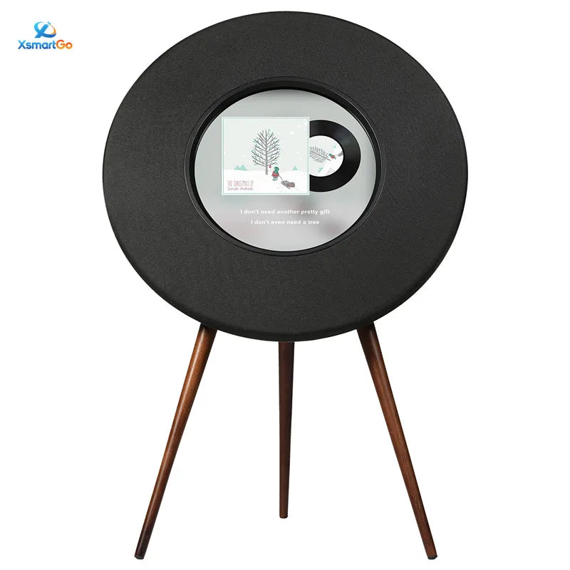 Sound Card Man R1 for Speaker with Woofer Floating Lyrics Vinyl-Style Display 100-300W Home Floor-Standing Design