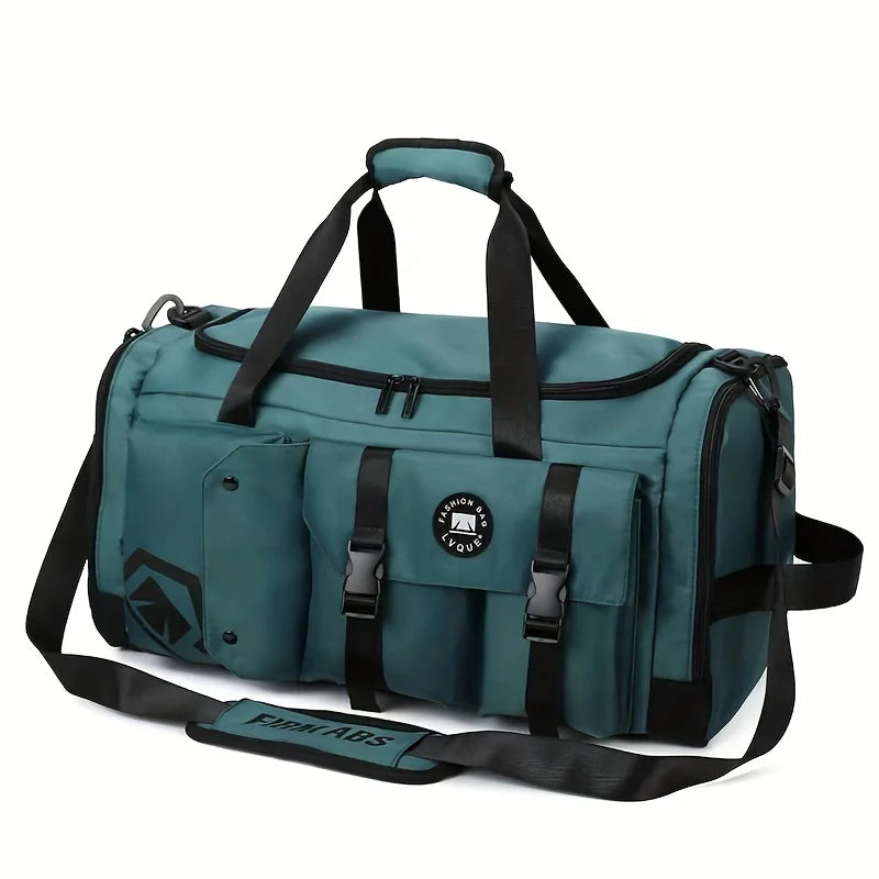 2025 New Large Capacity Travel Duffel Bag, Separate Shoe Storage Compartment, Dry Wet Separation Sports Gym Bag with Zipper 여행가방