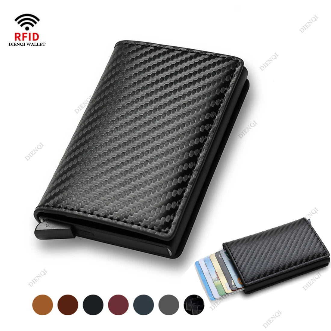 Carbon Fiber RFID Slim Wallet