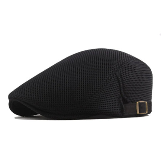 Ventilated Mesh Newsboy Cap