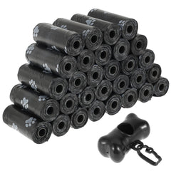 30Roll Dog Poop Bags Disposable Pet Waste Bags Dog Waste Bags Design Pet Poop Clean Pick Up Bone Bag Dispenser Tools