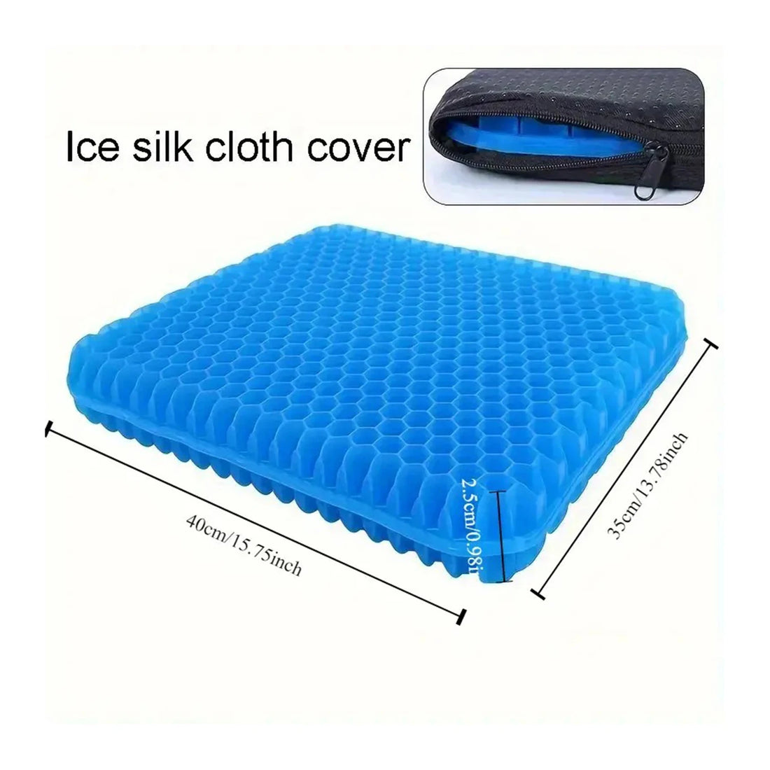New honeycomb seat cushion, highly elastic, non-collapsible, breathable and cool, suitable for automobiles, offices outdoor use