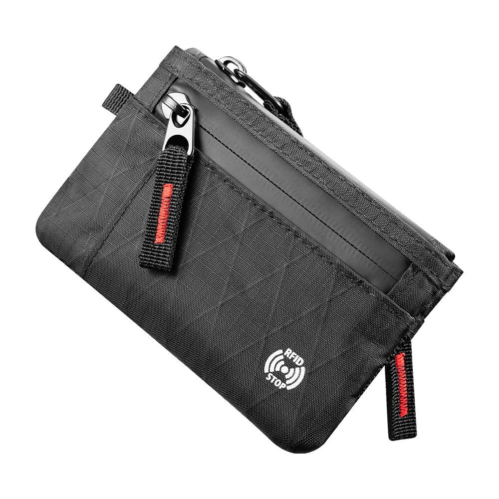 Edc Fashionable Rfid Anti-Theft Ultra-Thin Wallet | Unisex Zipper Coin Purse | Multi-Compartment Credit Card Holder, Portable and Lightweight Carry-On Accessory