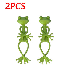 1/2/5pc Frog Shaped Plant Stand Tomato Plant Support Green Twist Garden Plant Supporter Adjustable DIY Vine Climbing Holders