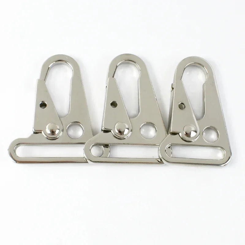 2/4/10Pcs 20/25/32/38mm Metal Strap Buckles Bag Trigger Snap Hook Webbing Chain Clasp Dog Collar Buckle DIY Hardware Accessories