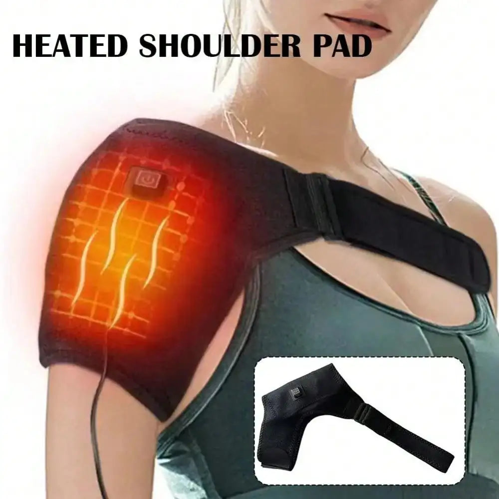 2026Electric Heating Heated Shoulder Brace Wrap Shoulder Massage Support Belt Strap for Arm Shoulder Fitness Brace Keep Warm