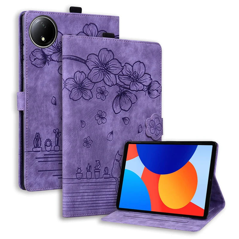 For Xiaomi Redmi Pad SE 8.7 4g Cover Cute Cat Imprinted Flio PU Leather Wallet Cover Funda for Redmi Pad SE 8 7 4g Tablet Case