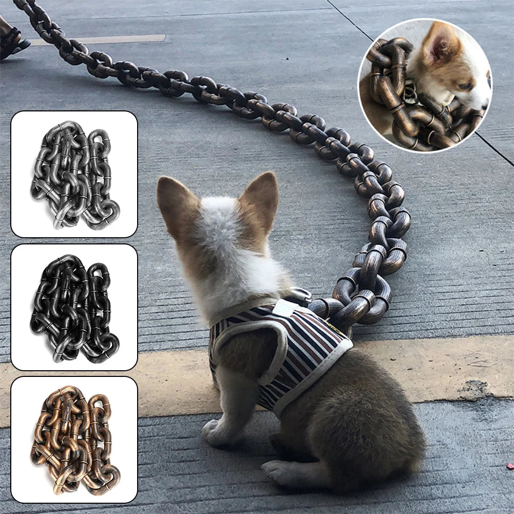Simulation Plastic Dog Chain Leash