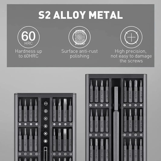 63-in-1 Precision Magnetic Screwdriver Set