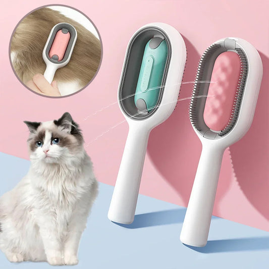 4-in-1 Pet Grooming Brush with Water Tank