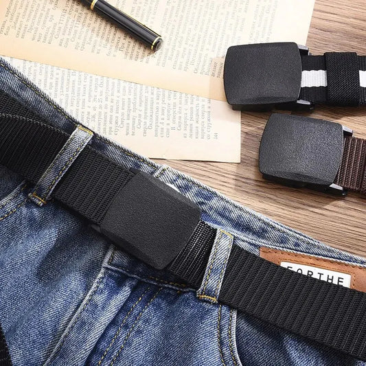 Metal-Free Casual Canvas Tactical Belt