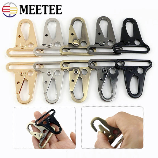 2/4/10Pcs 20/25/32/38mm Metal Strap Buckles Bag Trigger Snap Hook Webbing Chain Clasp Dog Collar Buckle DIY Hardware Accessories