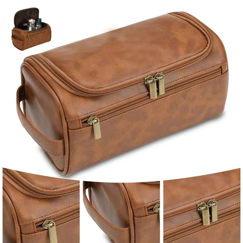 Hanging travel toiletry bag and dopp kit