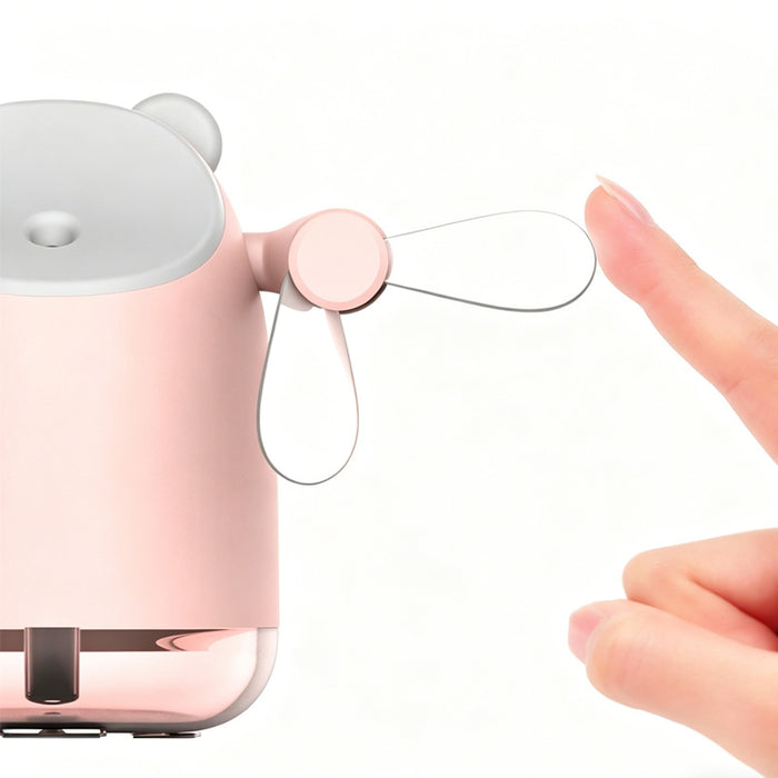 Spray Cooling Fan Portable Water Humidifier,USB Fan,desktop Small Fan,mini Air Conditioner Humidifier Double Head Fan