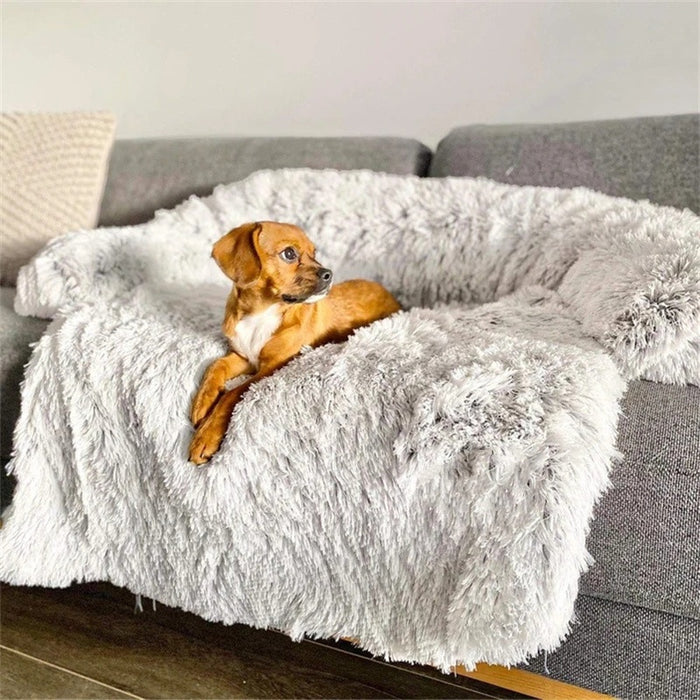 Grey Washable Dog Bed - Large