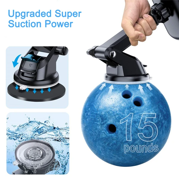 360Universal Mount Holder Car Stand Windshield For Mobile Cell Phone GPS
