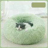 Plush Winter Dog Bed - Khaki 90cm — view 6