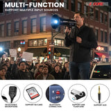 5 Core Megaphone 50W Bluetooth Rechargeable Portable Bullhorn 1100 Yards W Siren