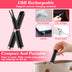 1Pc 2 In 1 Clip Comb Heated Eyelash Curler Electric Mini Lash Curler Natural Eye Lash Makeup Tool With 3 Temp Settings 15Mins Shutdown — view 7