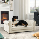 Elegant Rectangular Dog Bed - Soft Beige — view 3