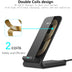 Qi Wireless Fast Charger Charging Pad Stand Dock For Galaxy Phone — view 8