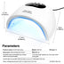 UV Nail Lamp, UV Light For Gel Nails LED Nail Dryer With 3 Timer, Smart Sensor, LCD Display Fast Curing Gel Nail Polish Nail Art Tools Manicure Accessories — view 4