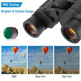 Portable HD Binoculars With FMC Lens Low Light Night Vision Telescope For Bird Watching Hunting Sports Events