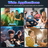 Handheld Wired Microphone Cardioid Dynamic Vocal Mic With On Off 13ft Cable 6.35 Mm Jack For Speaker Karaoke Ampilifier Mixer Professional Studio & Live Performance