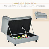 Soft Foam Dog Sofa Bed - Gray — view 3