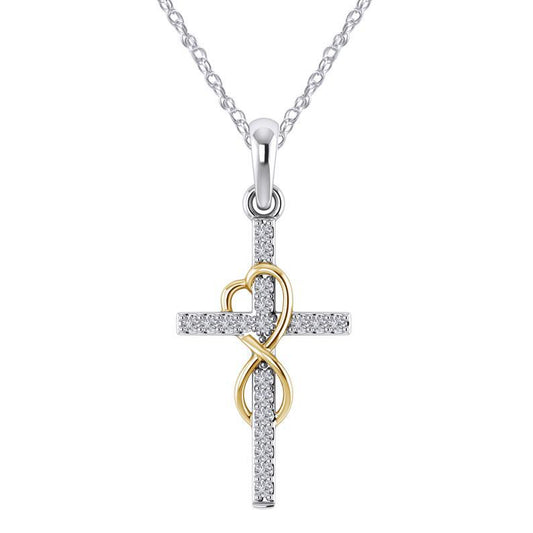 Cross pendant detail view