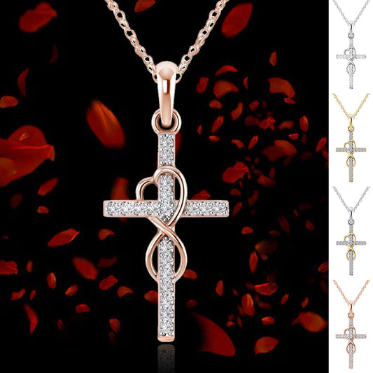 Alloy cross pendant necklace primary
