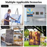 2 Pack Easel Stand For Display 61in Collapsible A Frame Tripod Easel Iron Alloy Drawing Stand With 2 Carry Bags For Wedding Poster Art Drawing Meeting