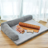 Reversible Plush Pet Bed - Coffee — view 8