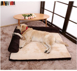 Reversible Plush Pet Bed - Coffee — view 4
