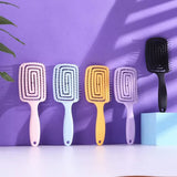 Purple 1 PCS Curl Hair Brush, Curly Defining Brush, Vented Hair Brush For Shaping, Detanging And Defining Curls For Women And Men Less Pulling