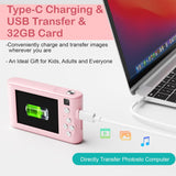 Kids Digital Camera Christmas Birthday Gifts With 32GB SD Card