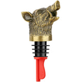 Wild Boar Head Wine Pourer - Vacuum Sealing, Wine Spout, Stopper For Cocktails, Whiskey, Wine Bottles, Perfect Gift For Any Occasion