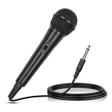 Handheld Wired Microphone Cardioid Dynamic Vocal Mic With On Off 13ft Cable 6.35 Mm Jack For Speaker Karaoke Ampilifier Mixer Professional Studio & Live Performance