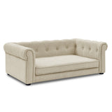 Elegant Rectangular Dog Bed - Soft Beige — view 7