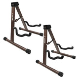 5 Core Guitar Stand 2PC A Frame W Soft Foam Arm Non Slip Rubber For Acoustic Electric Bass