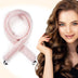 Satin Heatless Hair Curler, Lazy Natural Soft Wave DIY Heatless Curls For Sleep In Overnight, For All Hair Types - Pink — view 5