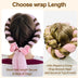 Satin Heatless Hair Curler, Lazy Natural Soft Wave DIY Heatless Curls For Sleep In Overnight, For All Hair Types - Pink — view 7