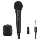 Handheld Wired Microphone Cardioid Dynamic Vocal Mic With On Off 13ft Cable 6.35 Mm Jack For Speaker Karaoke Ampilifier Mixer Professional Studio & Live Performance