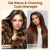 Satin Heatless Hair Curler, Lazy Natural Soft Wave DIY Heatless Curls For Sleep In Overnight, For All Hair Types - Pink — view 8