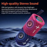 Cyboris S18 2 In 1 Magnetic Split Bluetooth Speaker, Color Blocking Waterproof Dual Splittable Portable Wireless Speaker 20W Loud Stereo Sound, Bluetooth V5.3, 24H Playtime, True Wireless Stereo